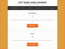 Tablet Screenshot of leftbankwine.com